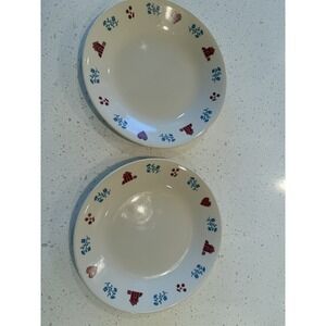 Corelle Hometown Heart & Home Cherries 6 3/4" Dessert Plates - Set of 2‎